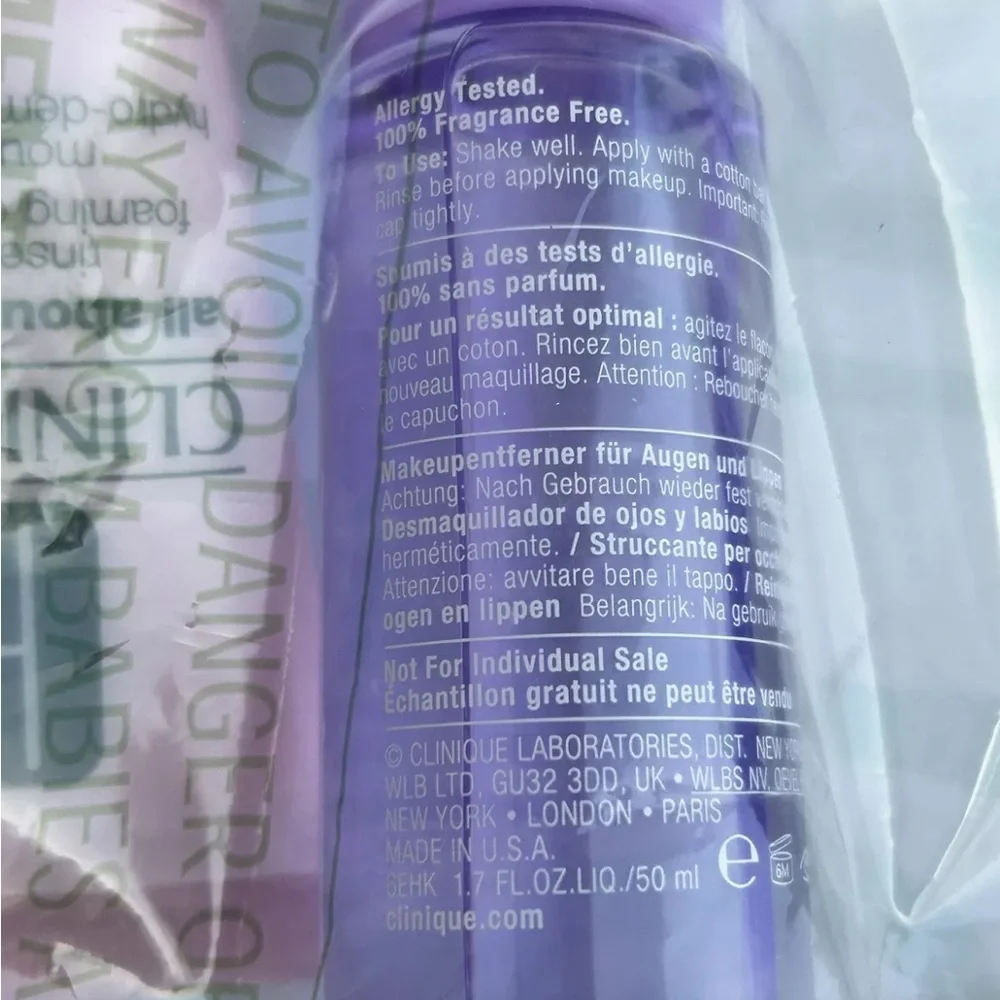 Clinique Gift Set: About Eyes, Clean, Moisture, Take Day Off, PLUS Magenta Lip - Picture 4 of 16